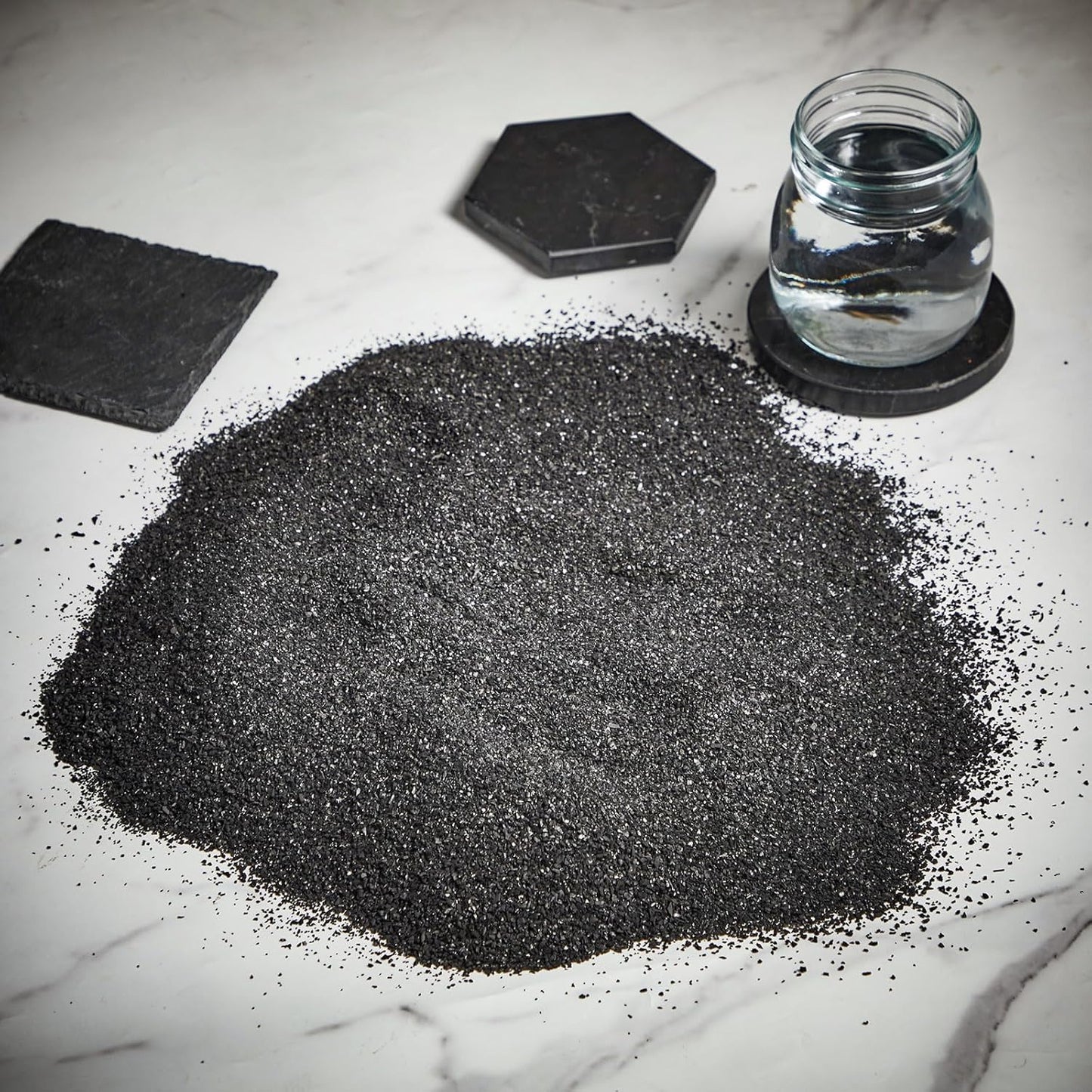 Activated Charcoal Powder Bulk Granular Carbon Coconut Pellets for Water & Air Filtration - 10lbs