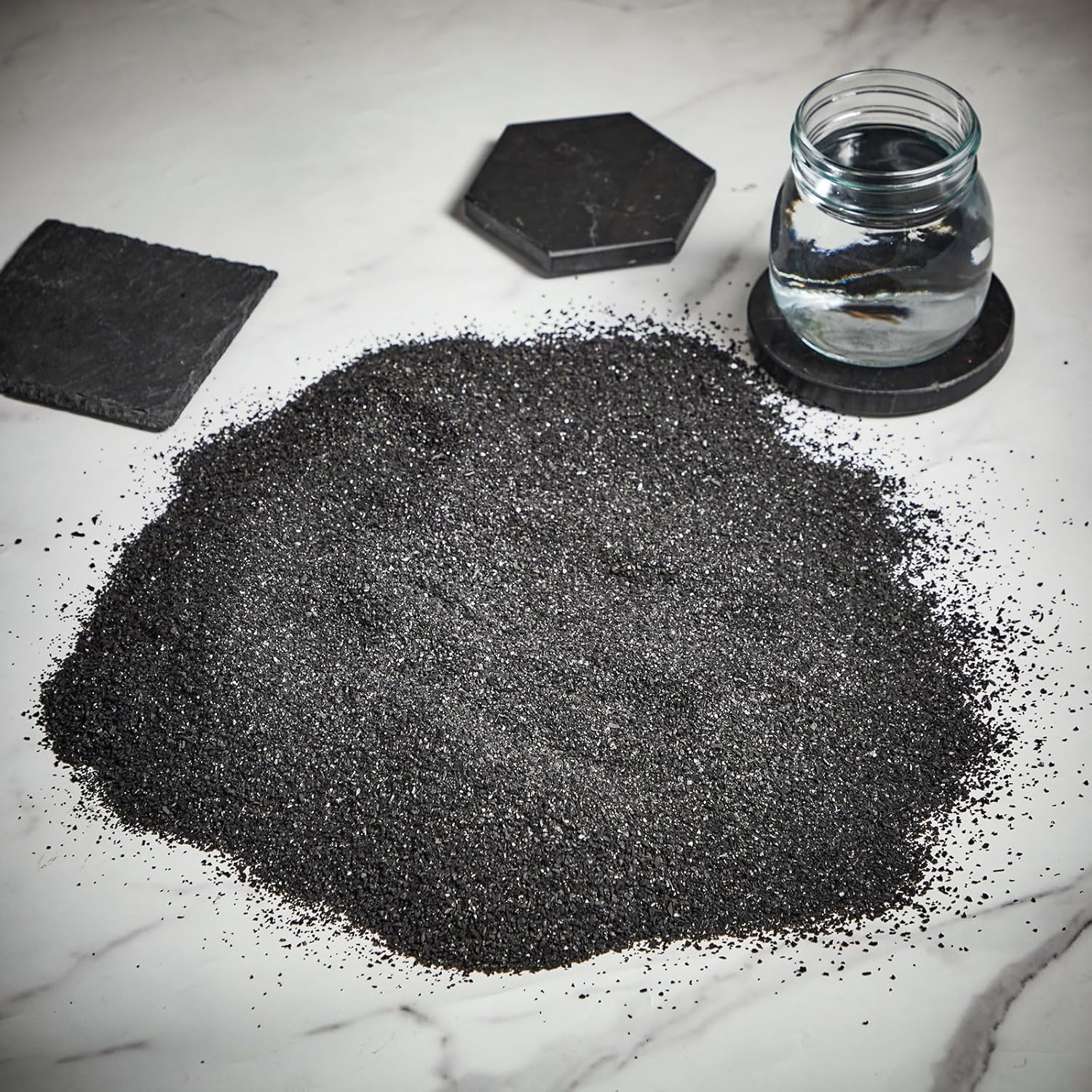 Activated Charcoal Powder Bulk Granular Carbon Coconut Pellets for Water & Air Filtration - 10lbs