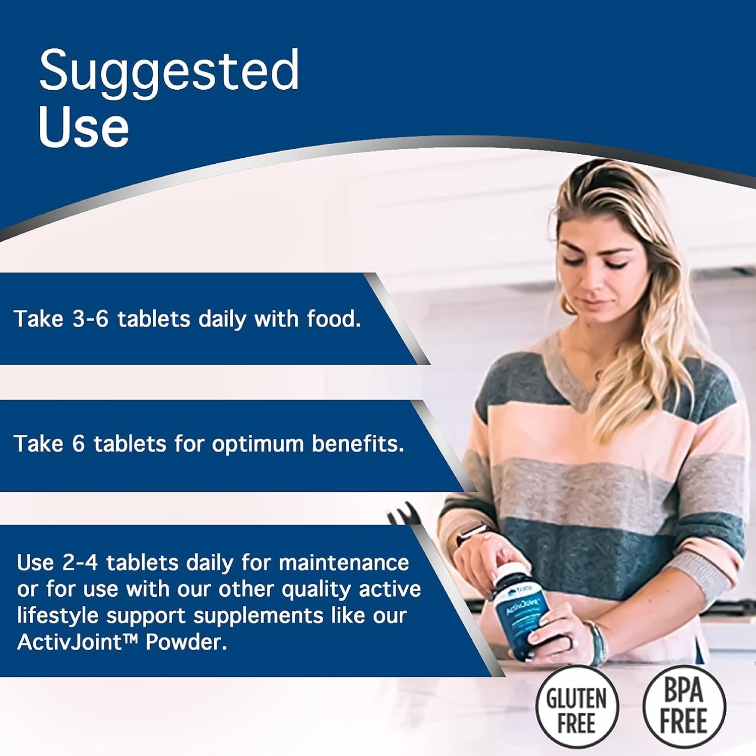 ActivJoint Platinum Trace Minerals Supplement for Bone, Joint, Muscle, and Heart Health - 90 Tablets