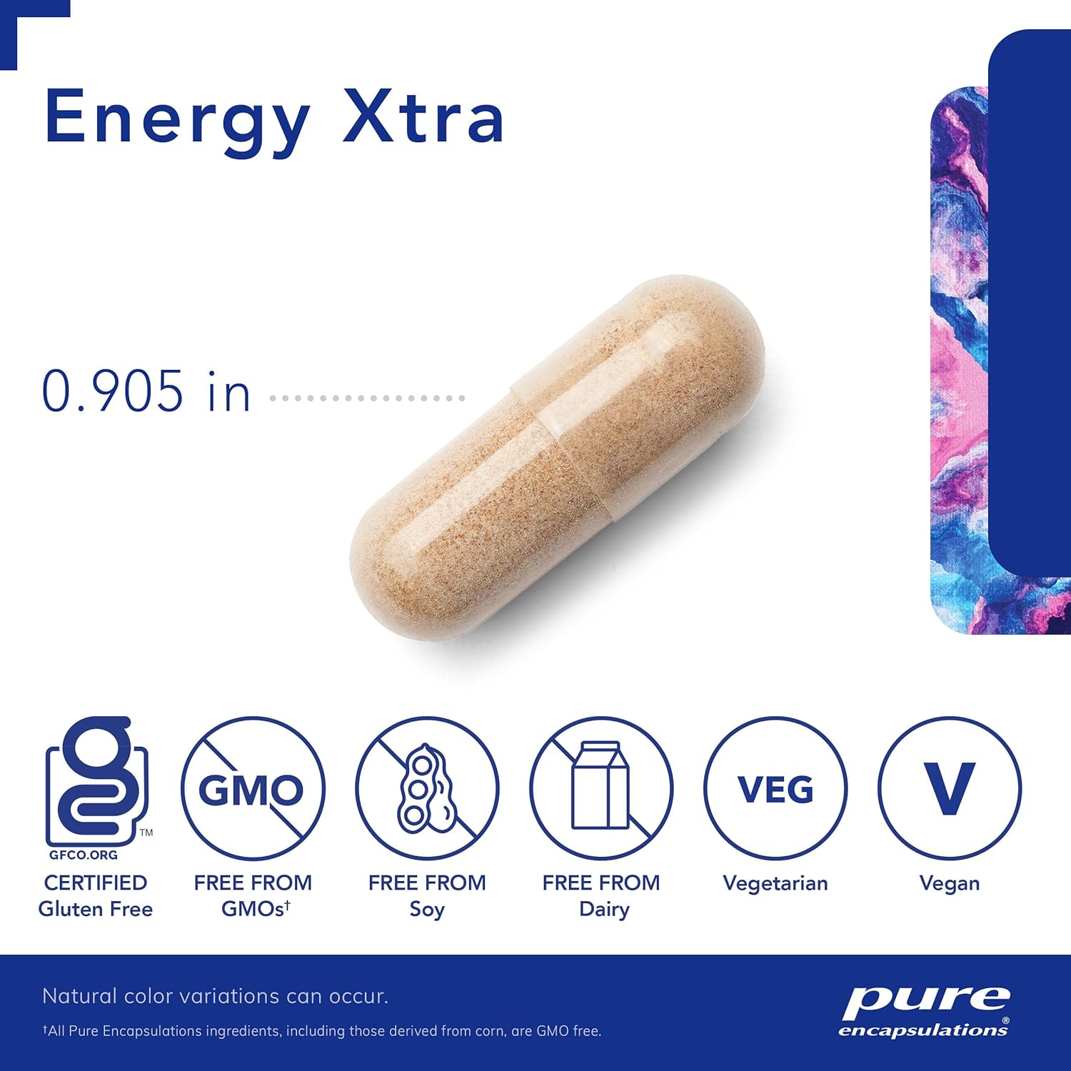 Adaptogen Formula for Stamina | Pure Encapsulations Energy Xtra | 120 Capsules
