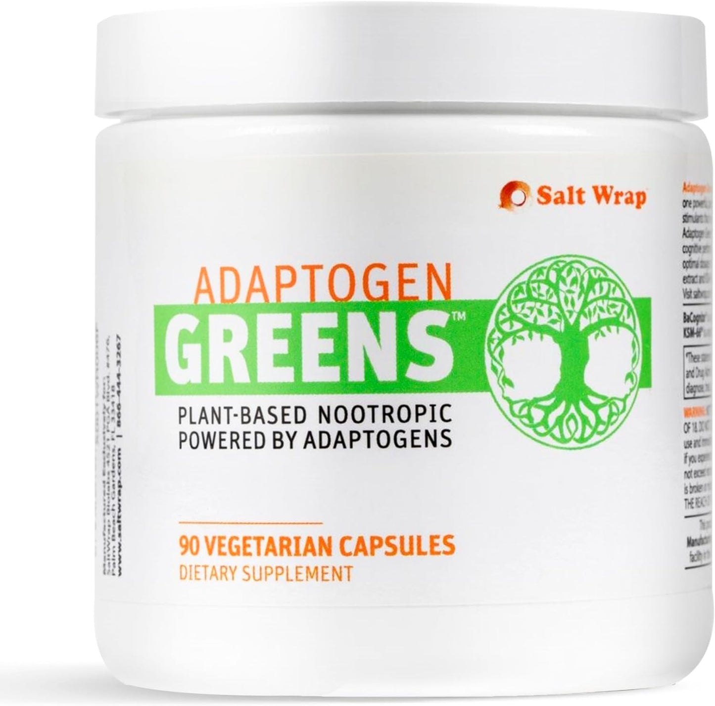 Adaptogen Greens Nootropic Supplement for Brain Memory Support - Enhance Mental Performance and Recovery with Science-Backed Formula (90 Capsules)