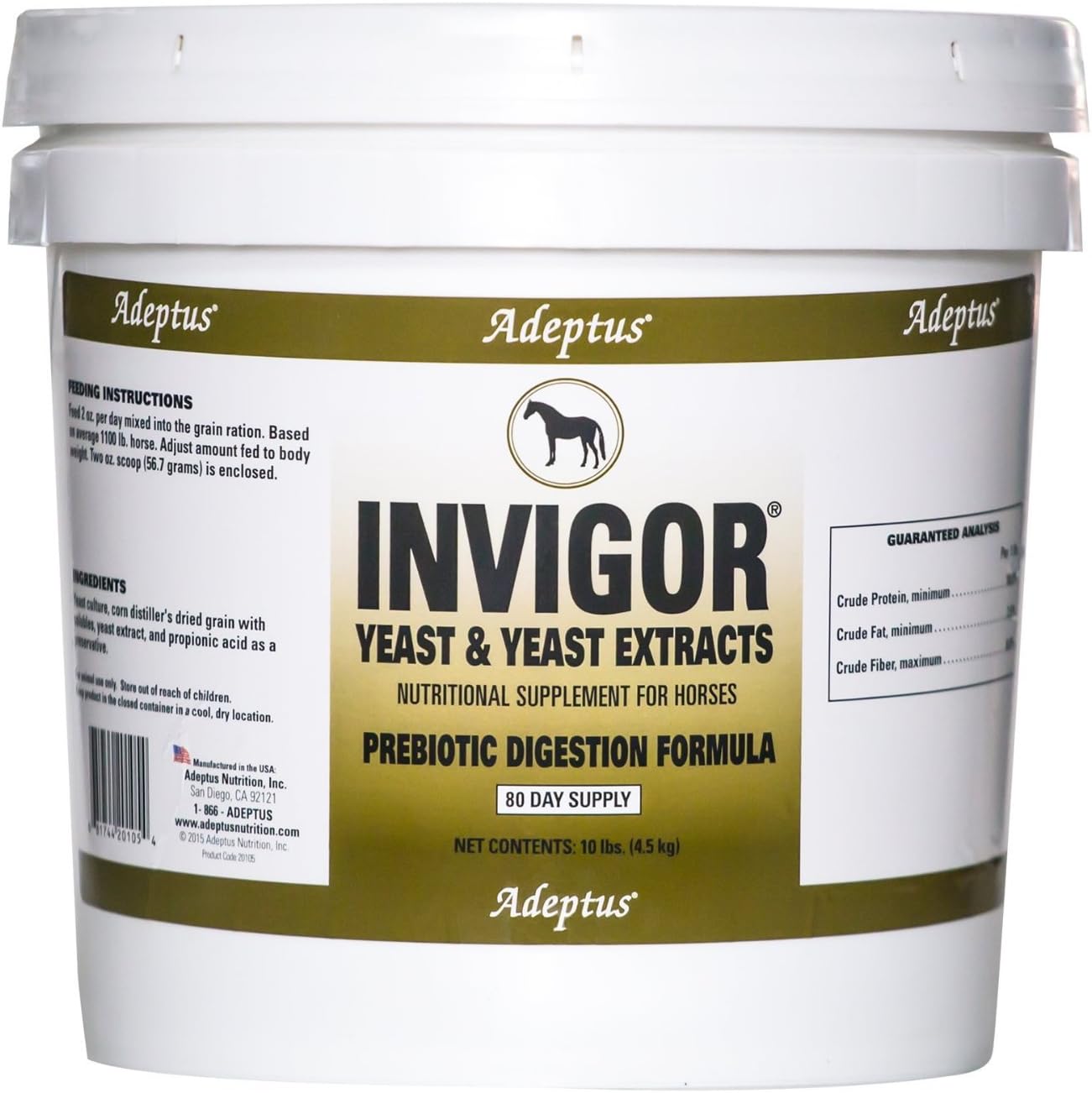 Adeptus Nutrition Invigor EQ Joint Supplements - 20 lb - Supports Equine Joint Health