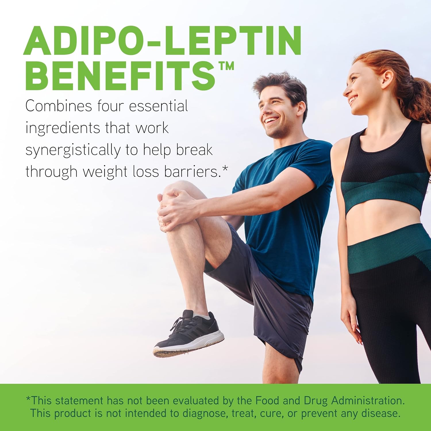 Adipo-Leptin Benefits Supplement for Hormone Balance & Metabolism Support - with Green Tea & Green Coffee Extract - 60 Capsules