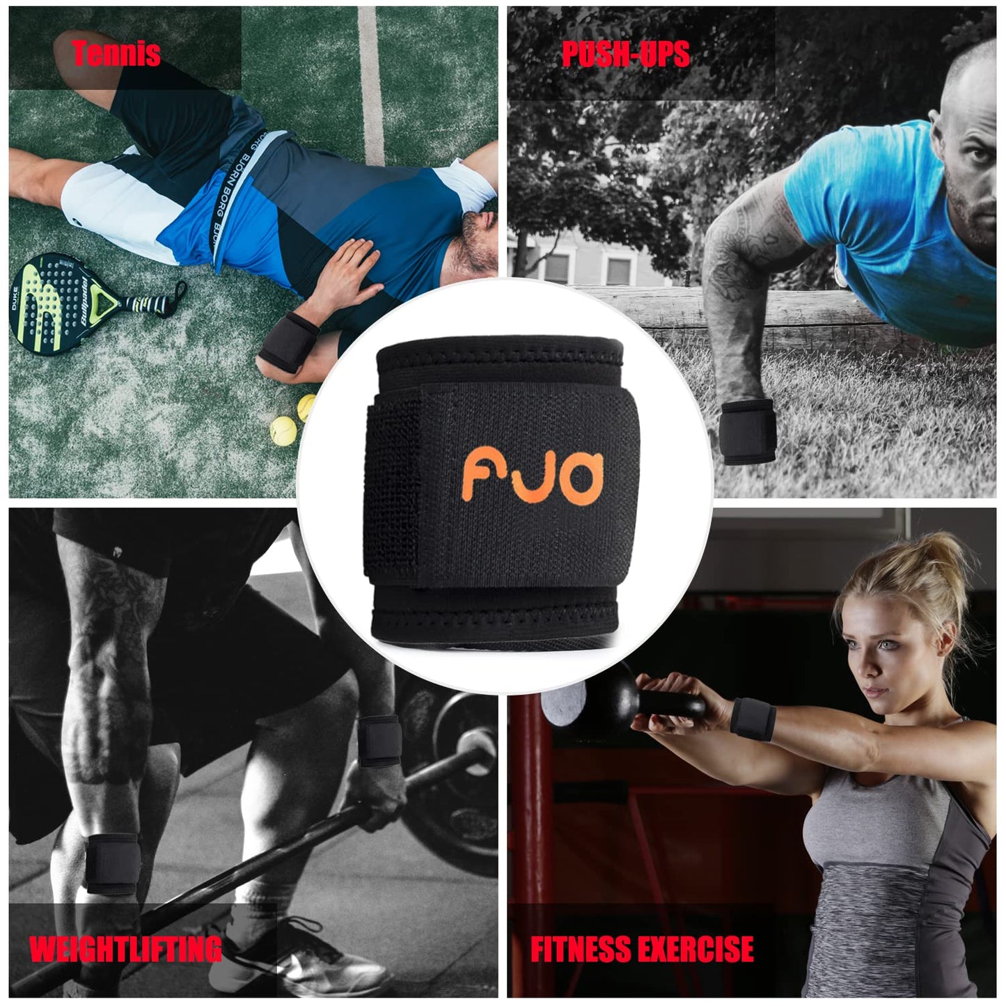 Adjustable Wrist Support Brace for Carpal Tunnel, Arthritis, and Tendinitis Pain Relief - Ergonomic Compression Strap for Workouts