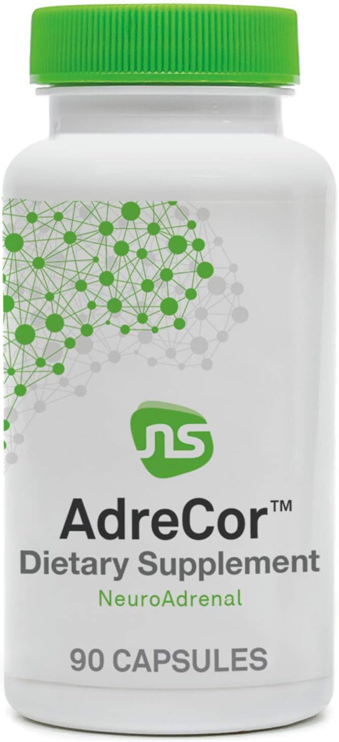 AdreCor Adrenal Support Supplements for Stress-Related Fatigue - Promotes Healthy Cortisol Levels - 90 Capsules for Women & Men