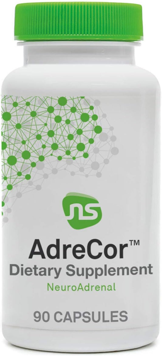 AdreCor Adrenal Support Supplements for Stress-Related Fatigue - Promotes Healthy Cortisol Levels - 90 Capsules for Women & Men