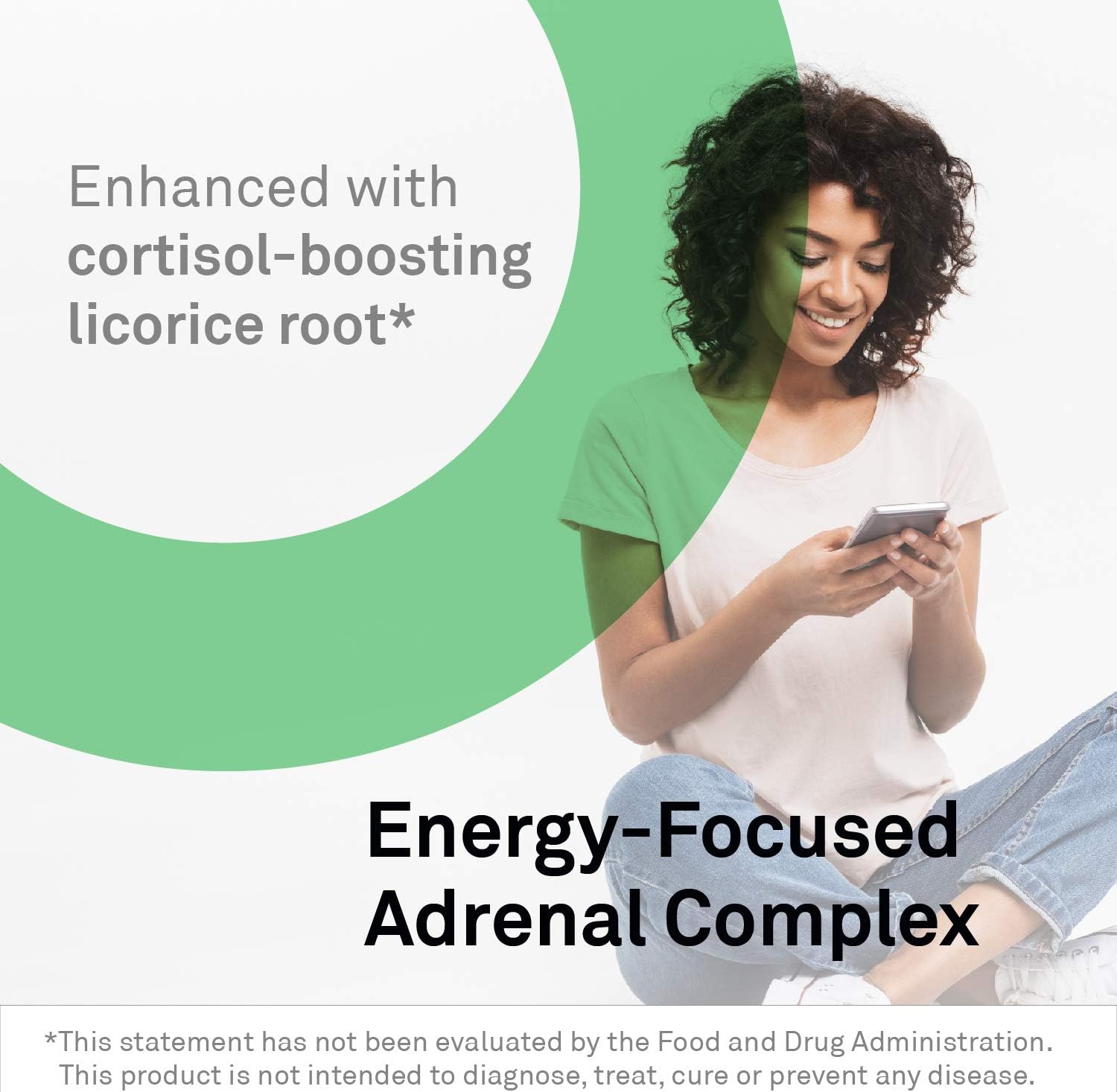 AdreCor Supplement with Licorice Root & L Tyrosine for Daily Energy and Stress Support - 90 Capsules to Combat Fatigue