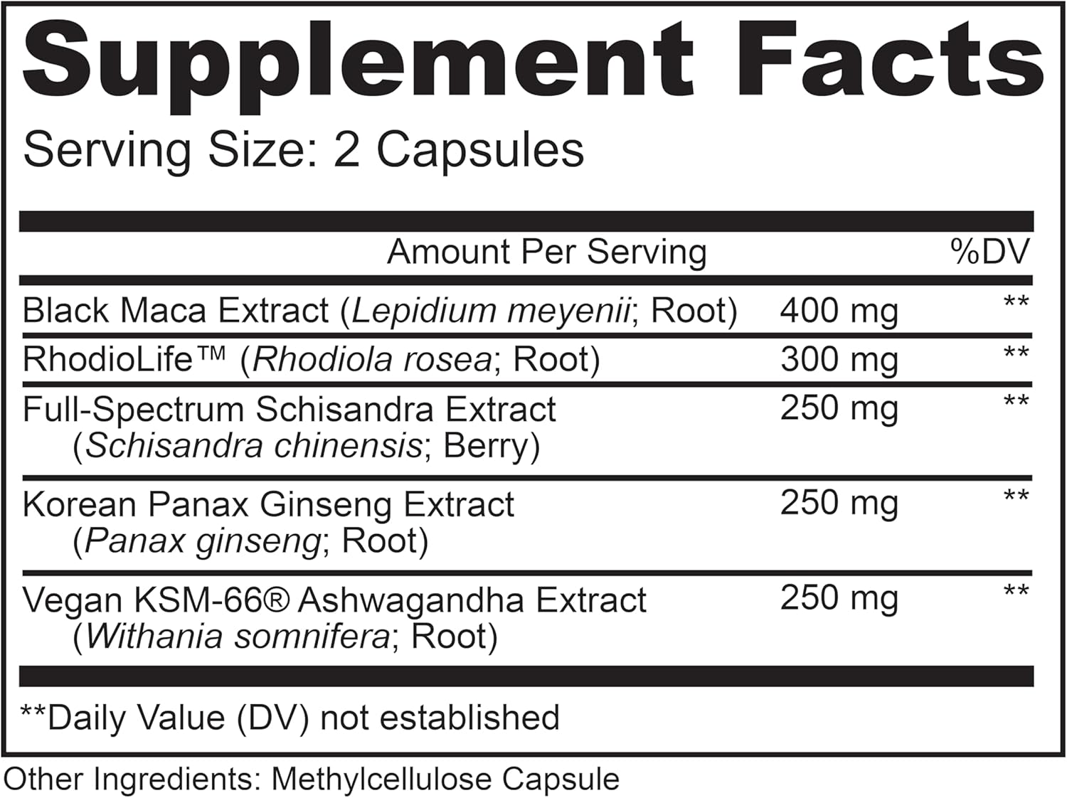 Adrenal Boost Supplement with Ashwagandha, Rhodiola, and Ginseng for Stress Relief and Improved Focus - 60 Capsules
