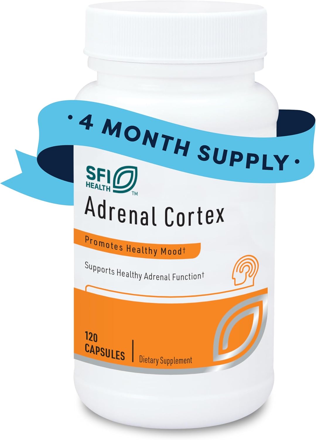 Adrenal Cortex 250mg Capsules - Support for Cortisol Management - Gluten-Free, Hypoallergenic Formula for Women & Men (120 Count)