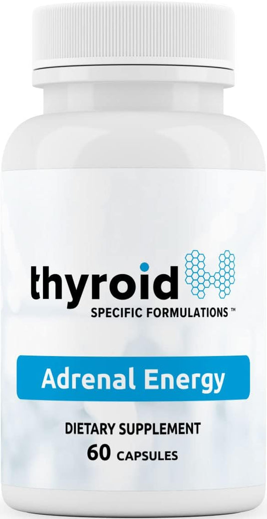 Adrenal Energy Supplement with Ashwagandha, Cordyceps, Ginseng - Supports Cortisol Management and Adrenal Insufficiency - Reduce Fatigue and Stress