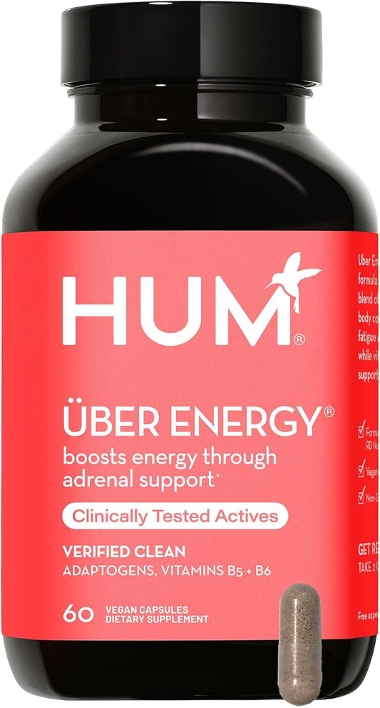 Adrenal & Energy Support Supplement with Ashwagandha Root & B Vitamins for Stress Relief (60-Count)