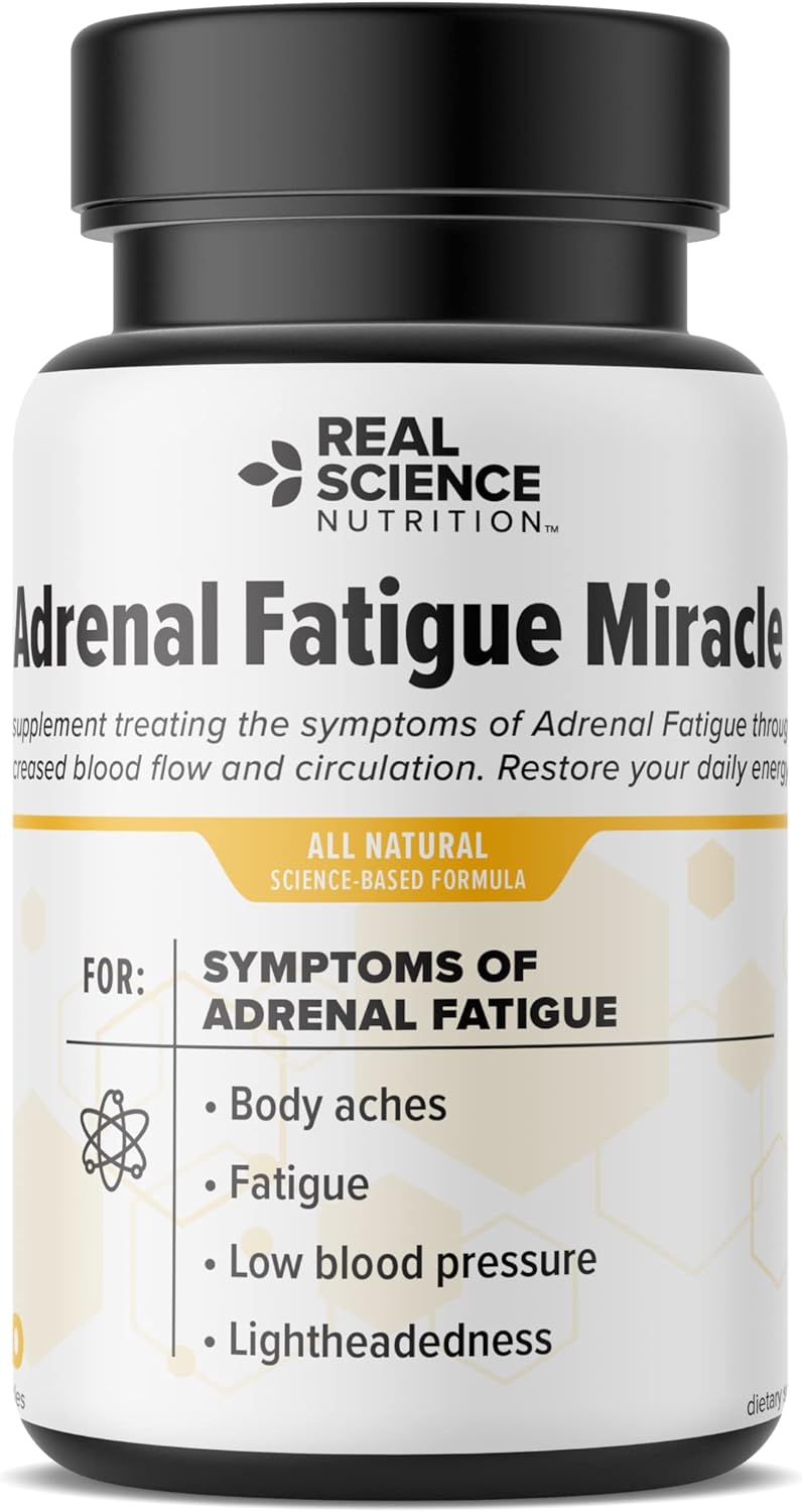 Adrenal Fatigue Miracle Supplement - Supports Healthy Adrenal Glands, Relieves Fatigue, Stress, Boosts Energy