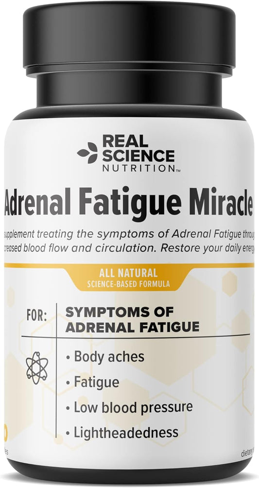 Adrenal Fatigue Miracle Supplement - Supports Healthy Adrenal Glands, Relieves Fatigue, Stress, Boosts Energy