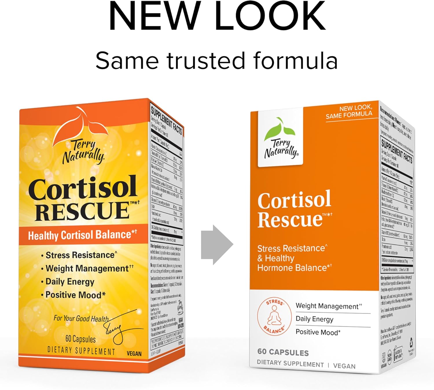 Adrenal Health & Energy Support Supplement with Vitamin C, B12, & DHEA - Vegan Formula - 60 Capsules