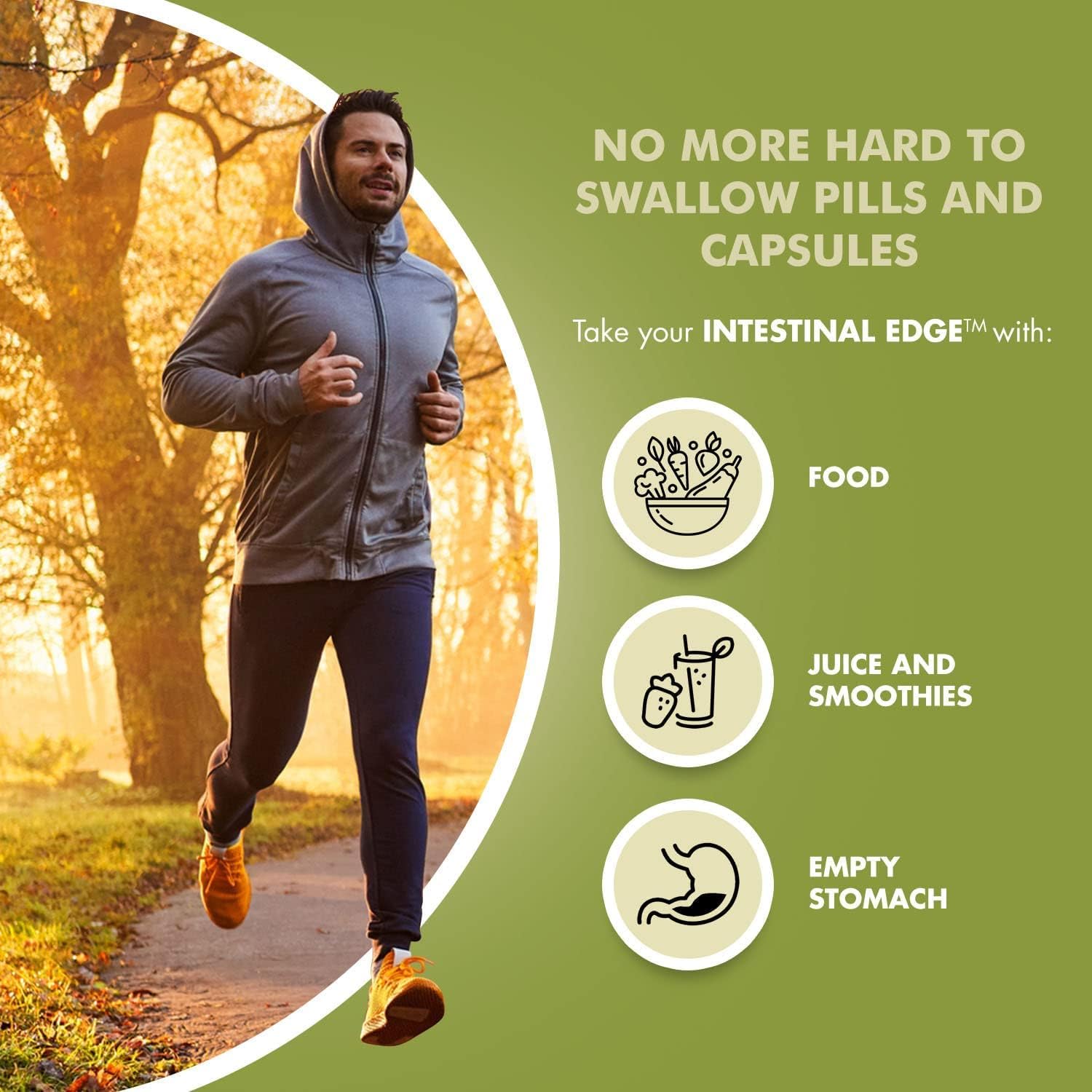 Adrenal & Intestinal Edge Liquid Drops: Digestive & Energy Supplement with 9 Herbs, Cortisol Manager - Non-GMO & Gluten Free