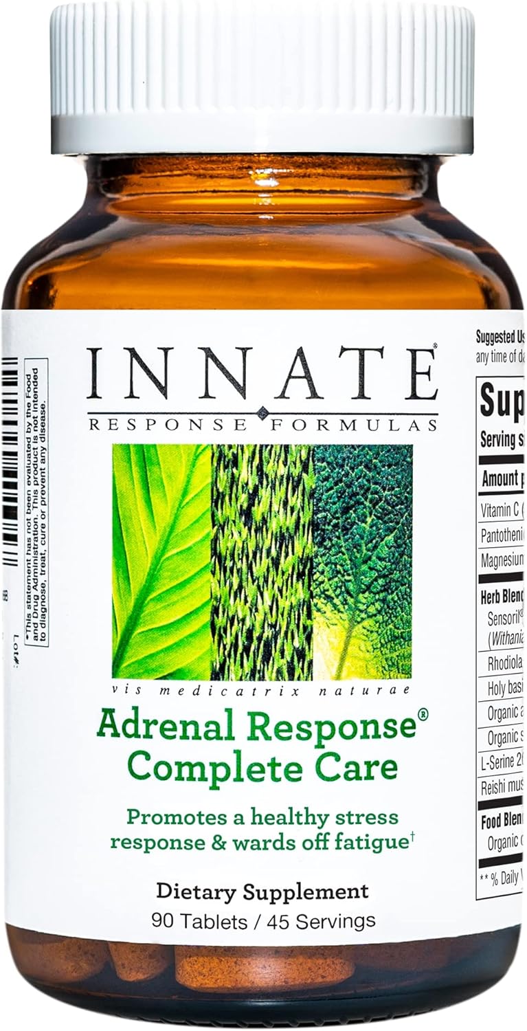 Adrenal Response Complete Care with Ashwagandha - Supports Stress Management and Energy Levels - Vegetarian, Gluten-Free, Non-GMO - 90 Tablets