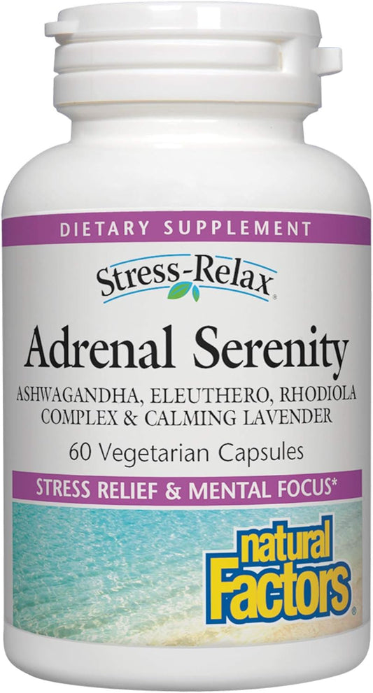 Adrenal Serenity Capsules - Natural Factors STRESS-RELAX®, 60 Count