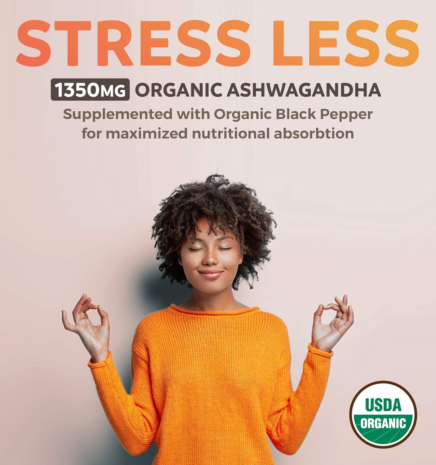 Adrenal Support Bundle: Ashwa-Adrenal Harmony & Organic Ashwagandha 1350mg Tablets - Cortisol Manager & Stress Relief