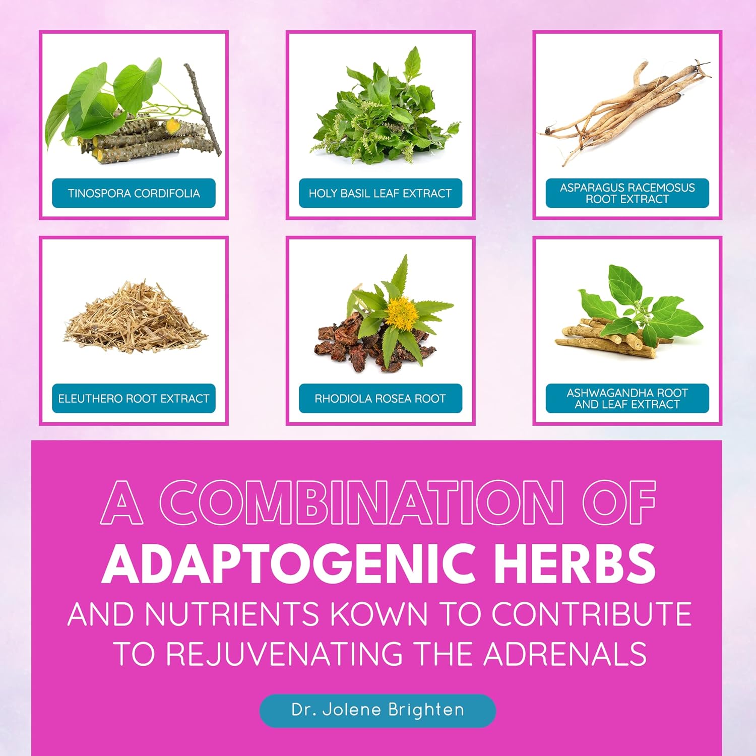 Adrenal Support Dietary Supplement with Ashwagandha for Healthy Energy and Stress Response