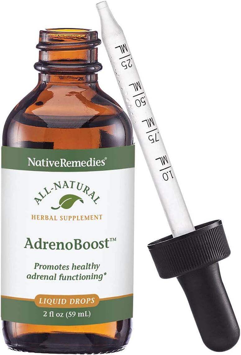 AdrenoBoost Herbal Supplement for Adrenal Support - 2 Fl oz - Natural Remedy
