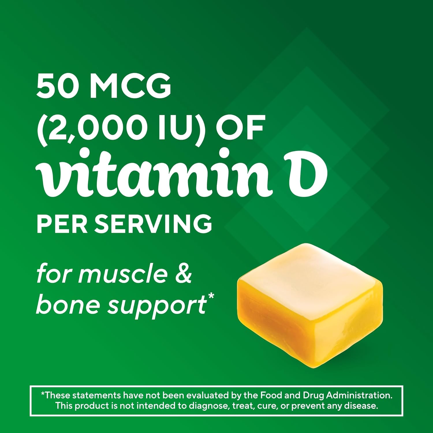 Adult Vitamin D Soft Chews for Muscle & Bone Support - Tropical Fusion Flavor, 30 Day Supply