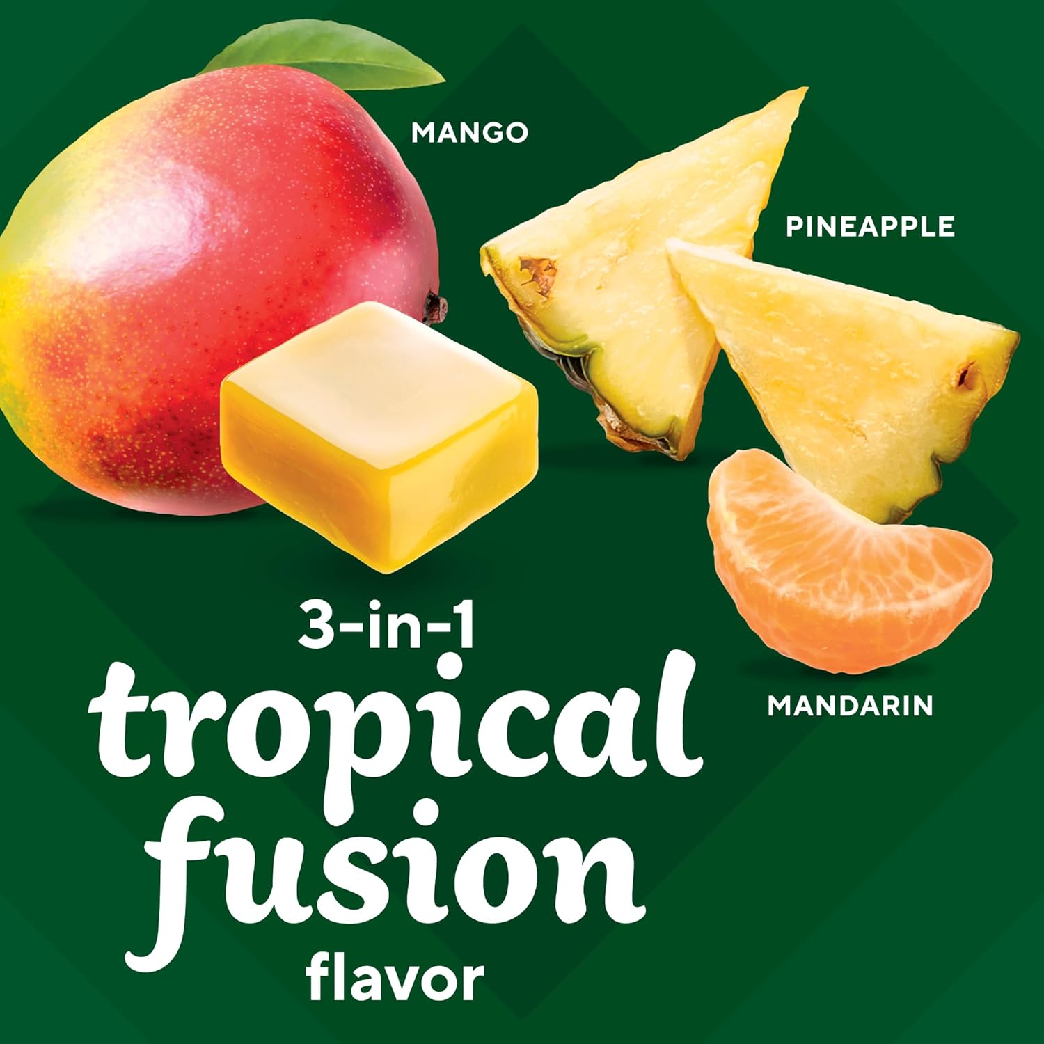 Adult Vitamin D Soft Chews for Muscle & Bone Support - Tropical Fusion Flavor, 30 Day Supply