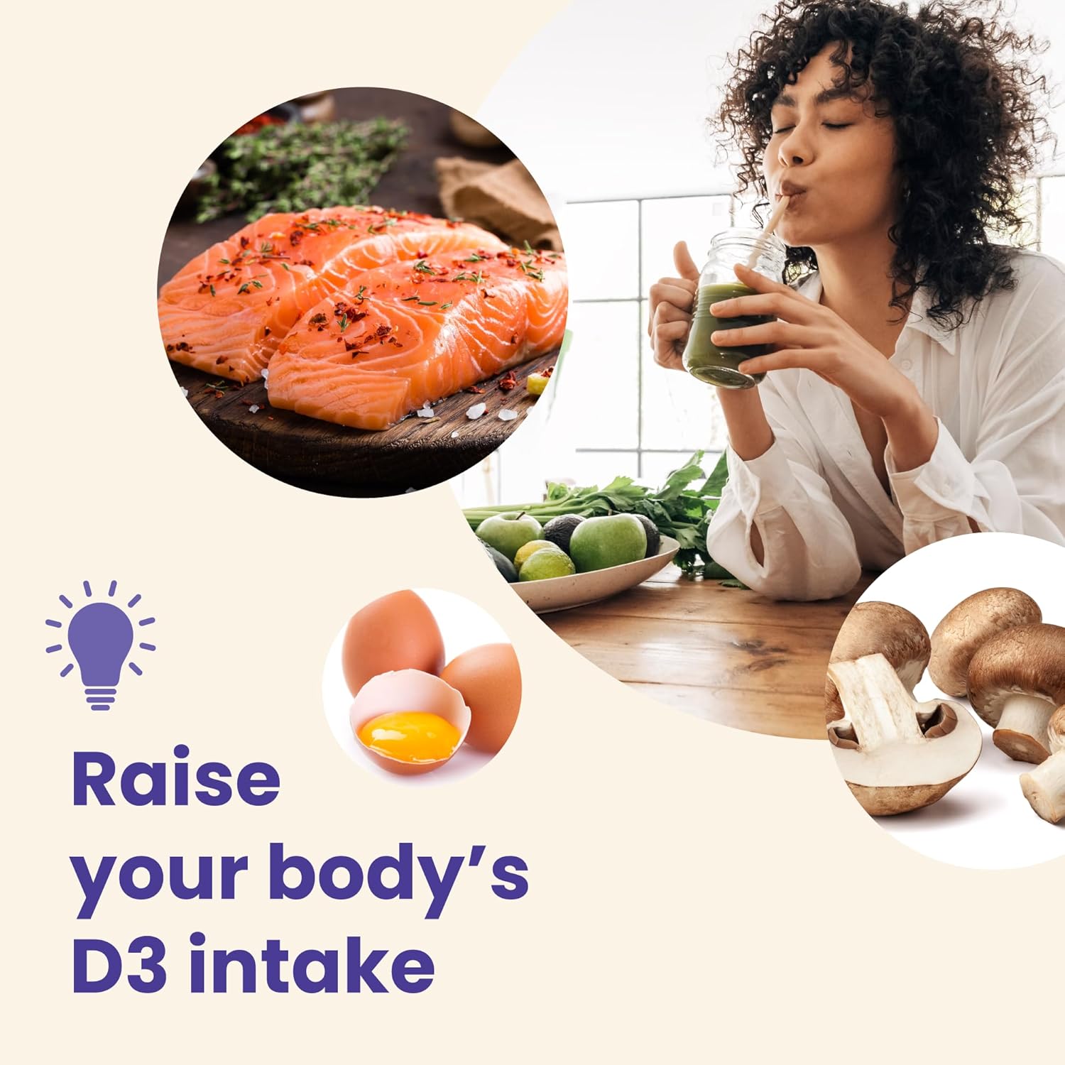 Adult Vitamin D3 Gummies for Bone and Immune System Support, Lemon Flavor - 30 Count by Calm by Wellness