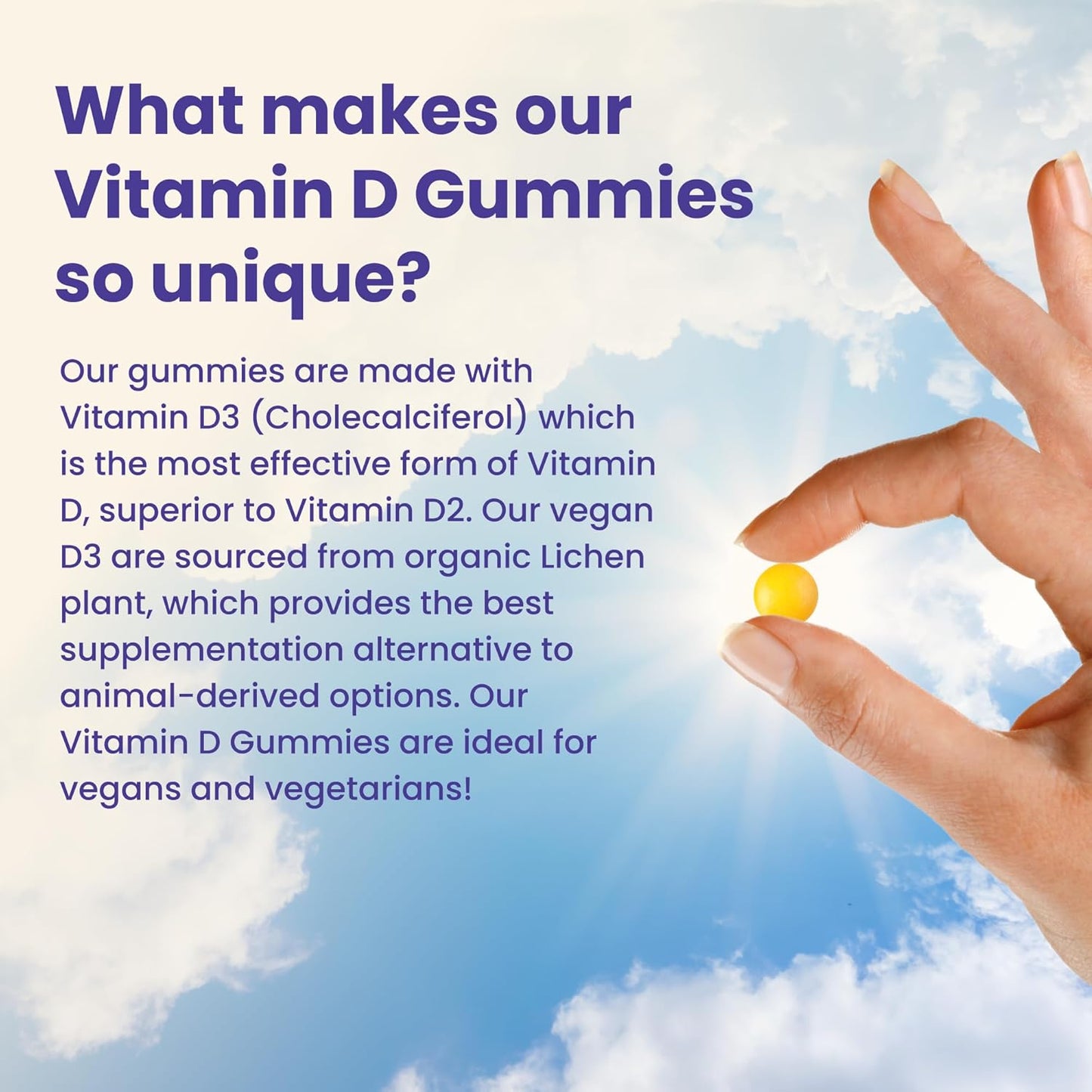 Adult Vitamin D3 Gummies for Bone and Immune System Support, Lemon Flavor - 30 Count by Calm by Wellness