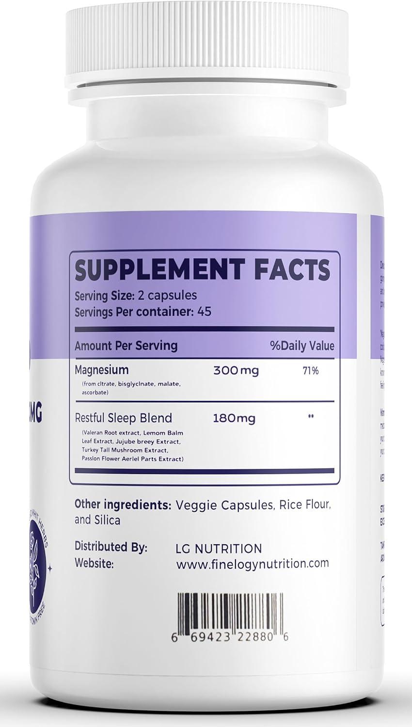 Advanced 4X Magnesium Complex Supplement - 300mg for Stress, Sleep, Muscle & Bone Health - High Absorption Chelated Glycinate, Citrate, Malate & Ascorbate - 90 Capsules