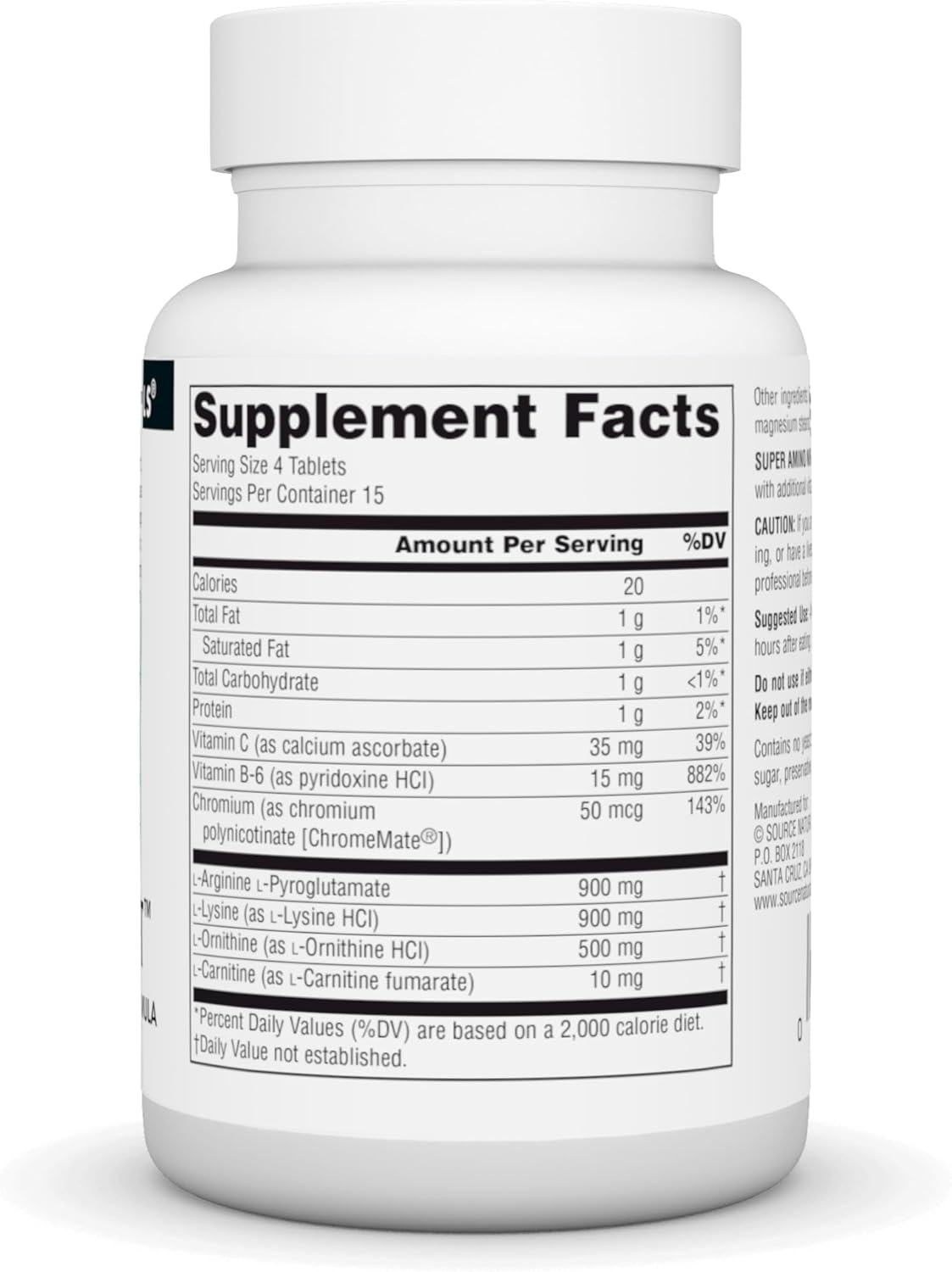 Advanced Amino Acid Formula for Nighttime Recovery - 60 Capsules by Source Naturals