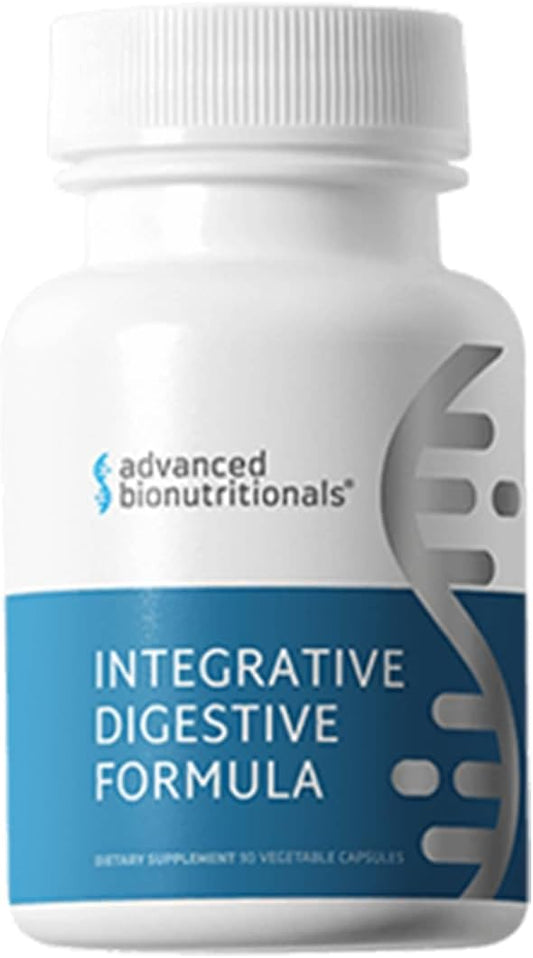 Advanced Bionutritionals Integrative Digestive Formula - Natural Relief for Heartburn, Bloating, Constipation, Diarrhea - Non GMO Tablets - Support Healthy Digestion with Ginger Root
