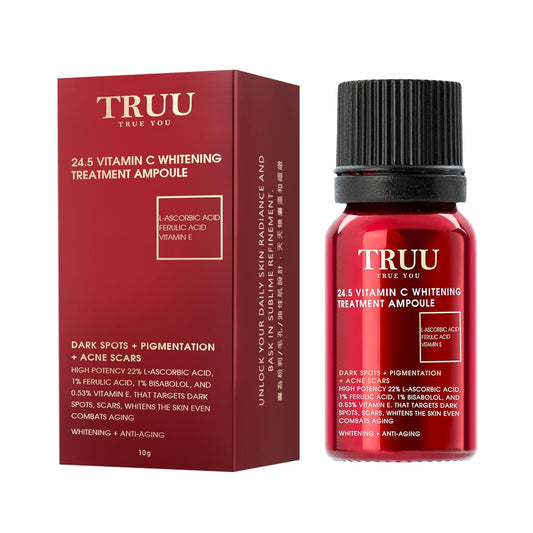 Advanced Brightening Vitamin C Treatment Ampoule with Vitamin E & Ferulic Acid - Targets Dark Spots, Scars, Dullness - 0.35 Oz