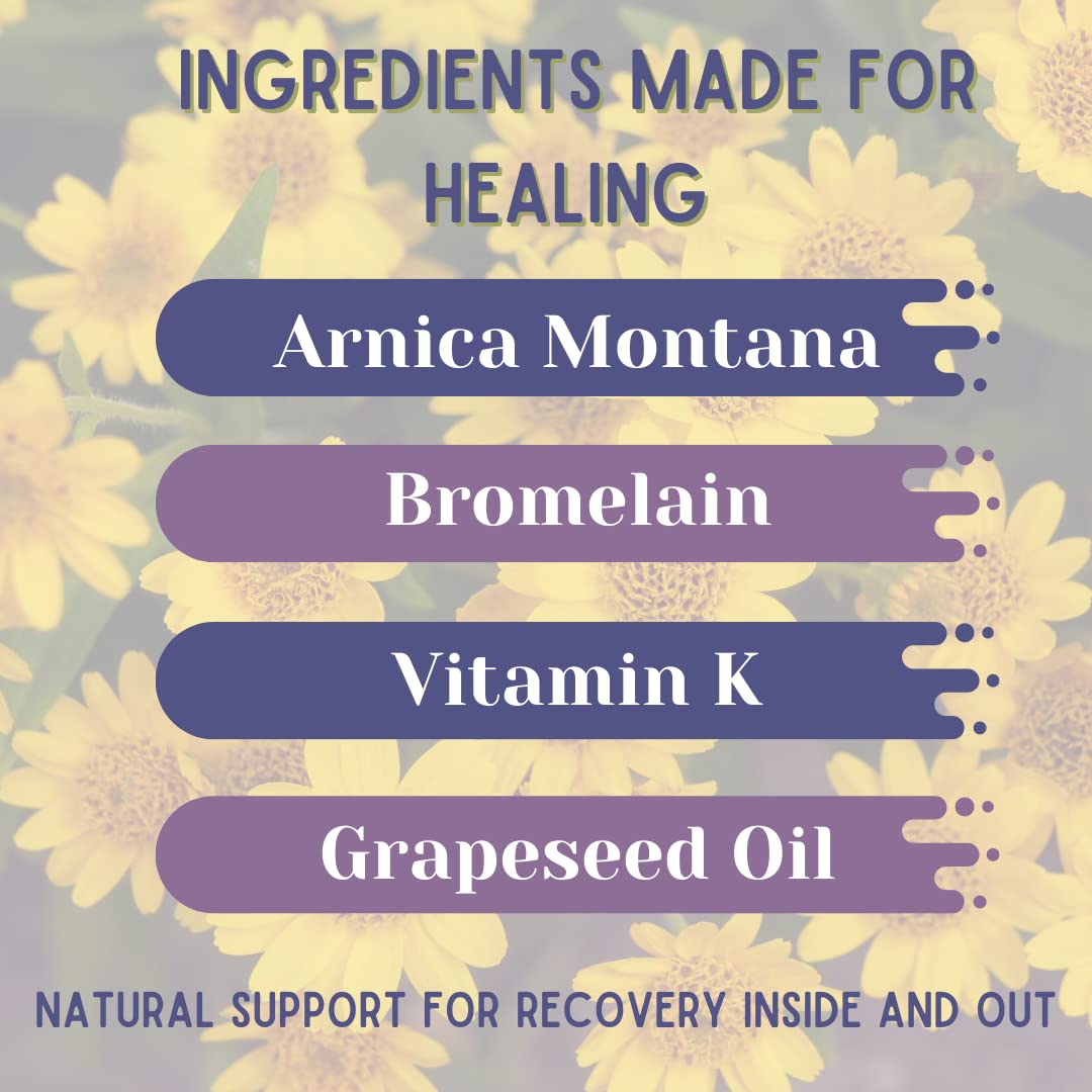 Advanced BruiseMD Gel with 20% Arnica & Bromelain for Bruising & Swelling - 20g Formula with 2% Vitamin K Oxide