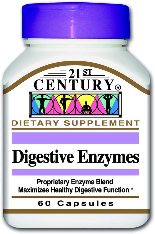 Advanced Digestive Enzymes Supplement - 60 Capsules for Optimal Digestion and Nutrient Absorption