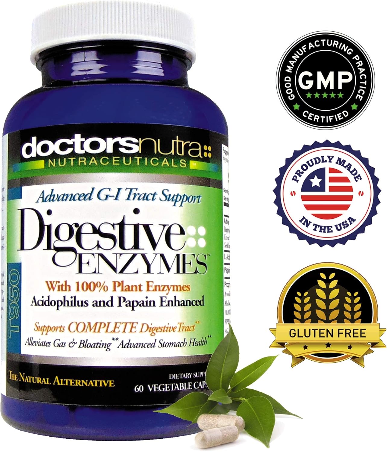 Advanced Digestive Enzymes Supplement for Natural GI Support - Doctors Nutra Nutraceuticals Tract 950