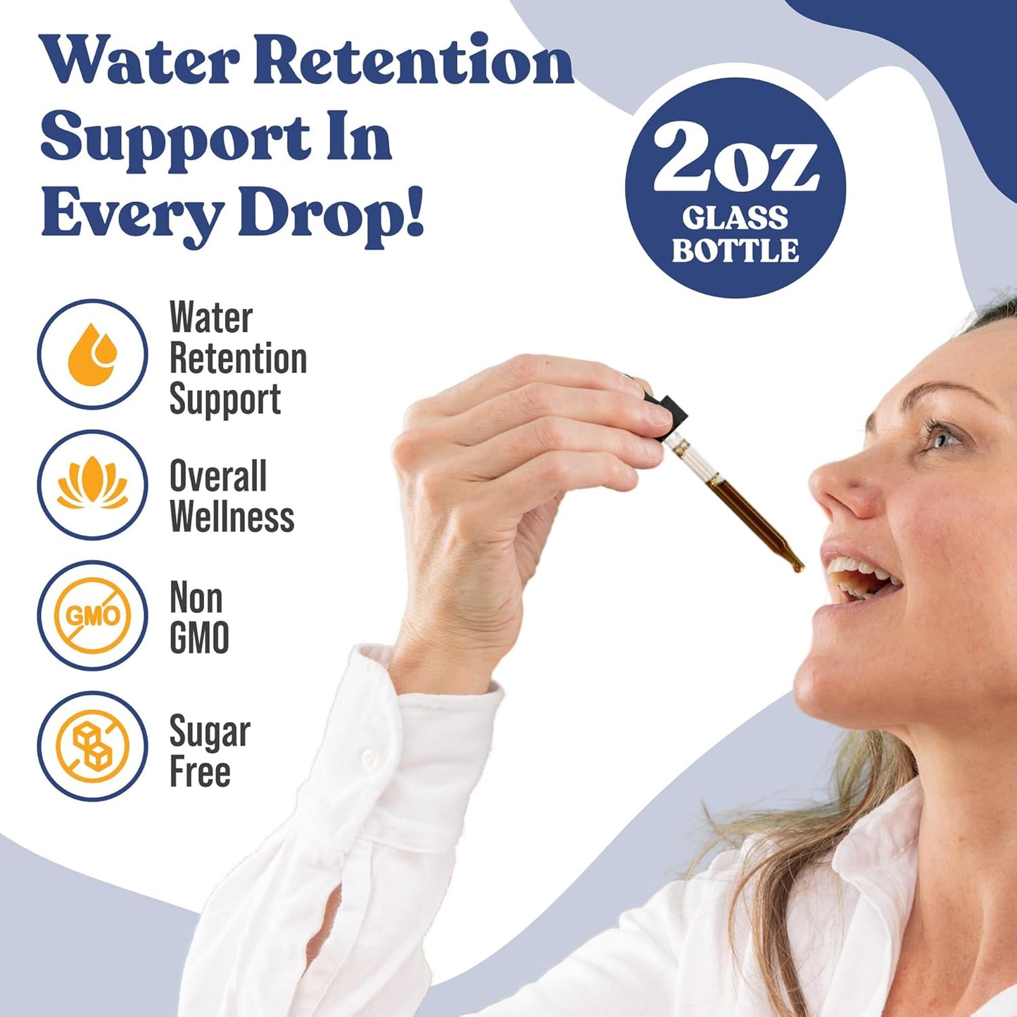 Advanced Diuretic Water Retention Support Supplement - Liquid Formula with Dandelion, Uva Ursi, Juniper Berry, Celery Seed, Green Tea - Rejuvica Health Hydrocin