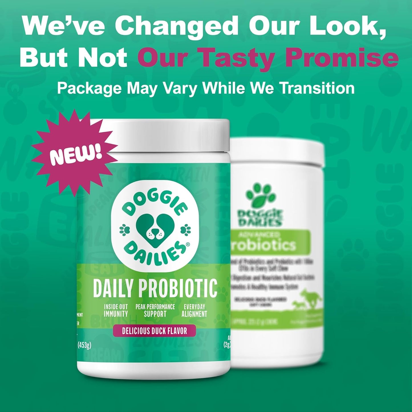Advanced Duck Flavored Probiotics for Dogs - 225 Chews, Supports Digestive & Immune Health