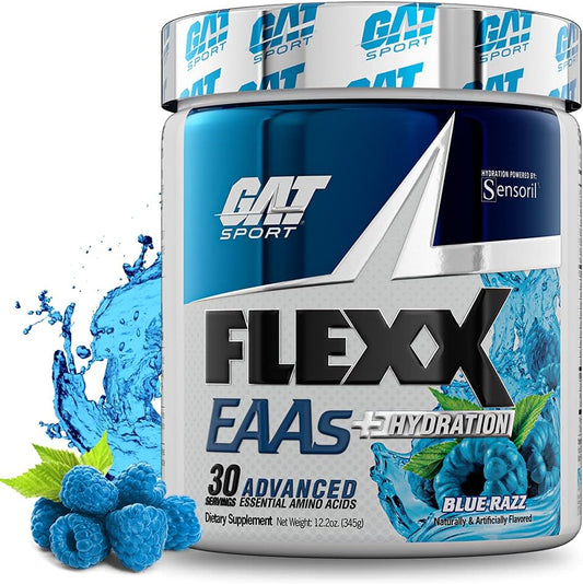 Advanced Essential Amino Acids with Hydration Support - 30 Servings (Blue Razz) by GAT SPORT
