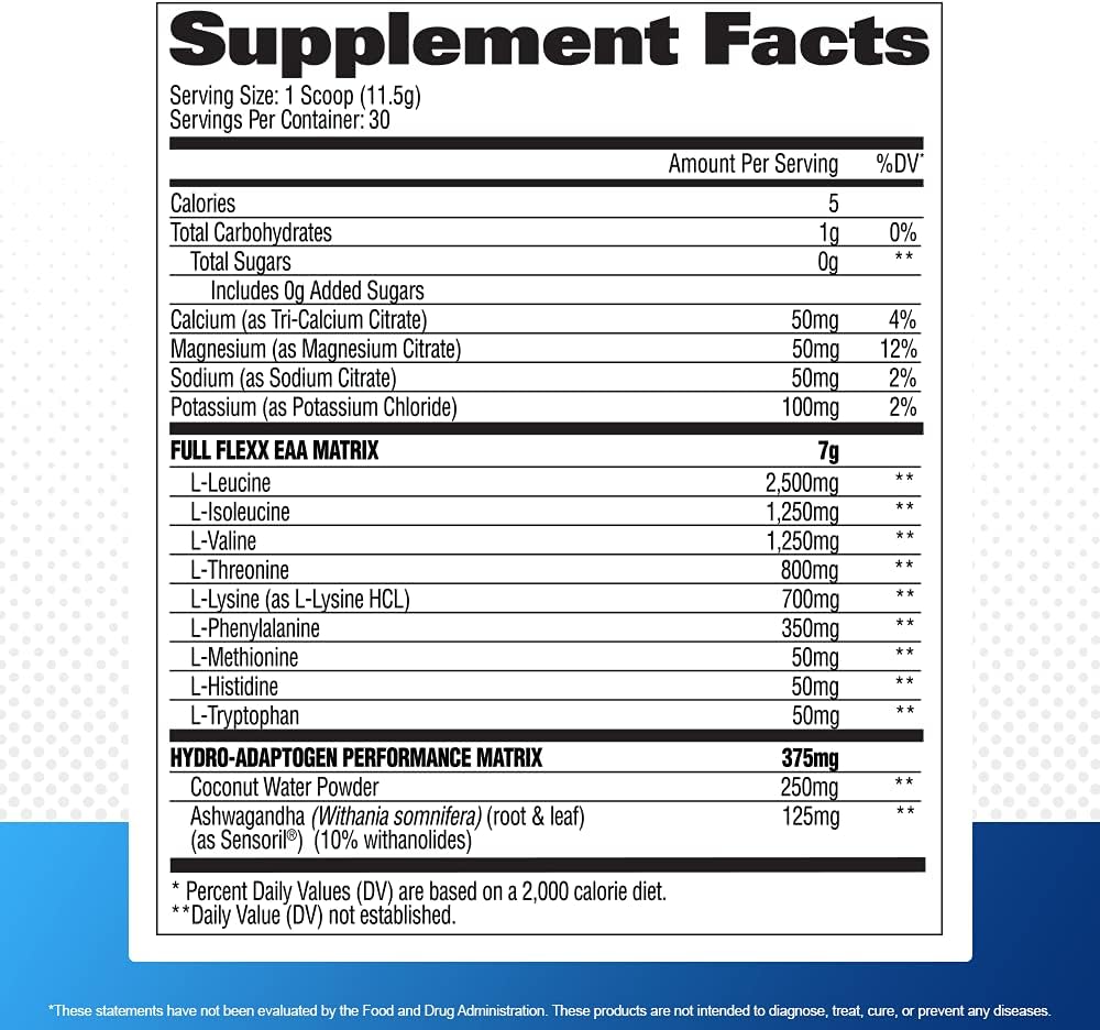 Advanced Essential Amino Acids with Hydration Support - 30 Servings (Blue Razz) by GAT SPORT
