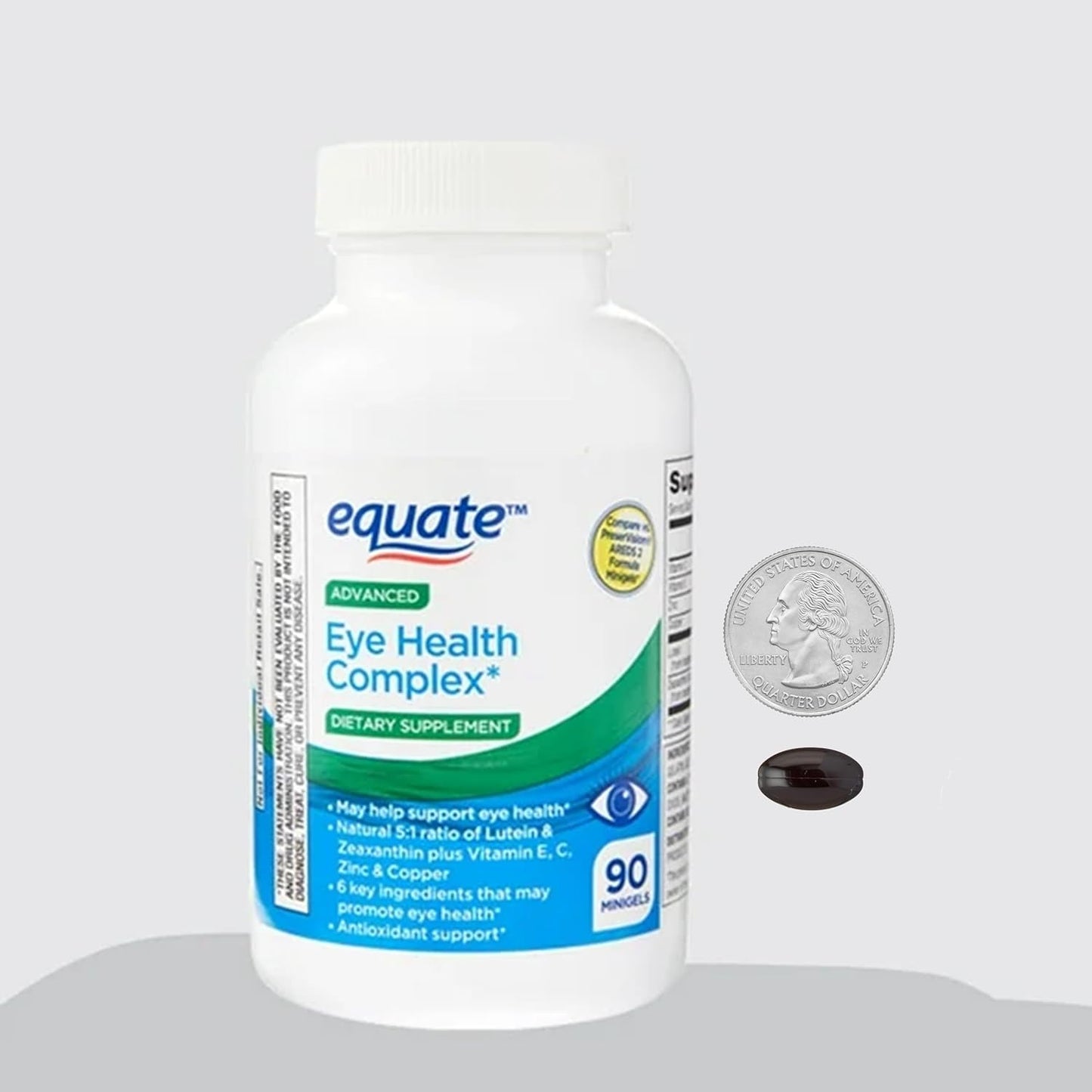 Advanced Eye Health Minigels with Carotenoid Blend, Lutein, Zeaxanthin, Vitamins E, C, Zinc, Copper - 90 Count