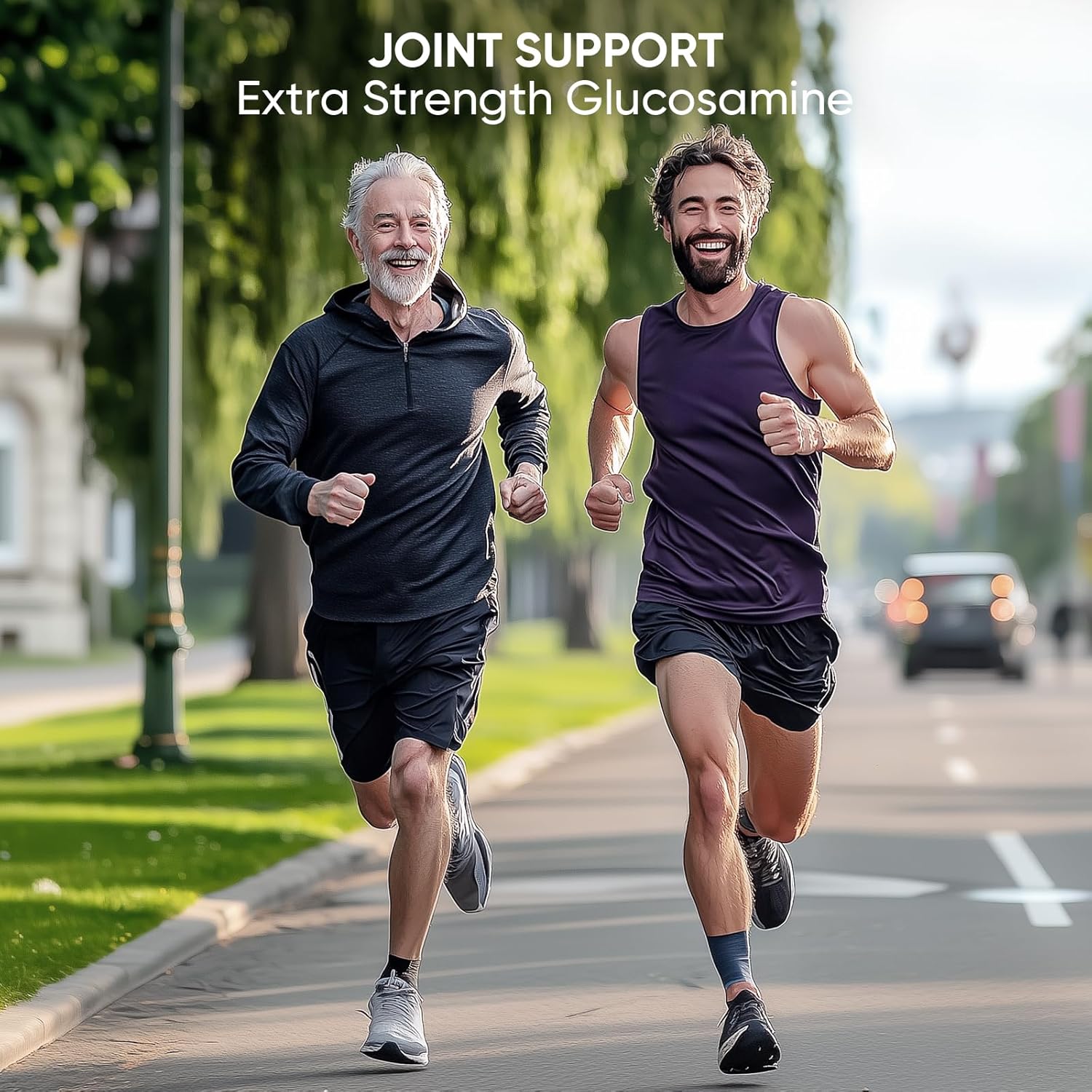 Advanced Glucosamine Chondroitin Gummies 3000mg for Joint Support, Antioxidant Immune Boost, Blueberry Flavor - Bone & Joint Flexibility, Strength, Mobility