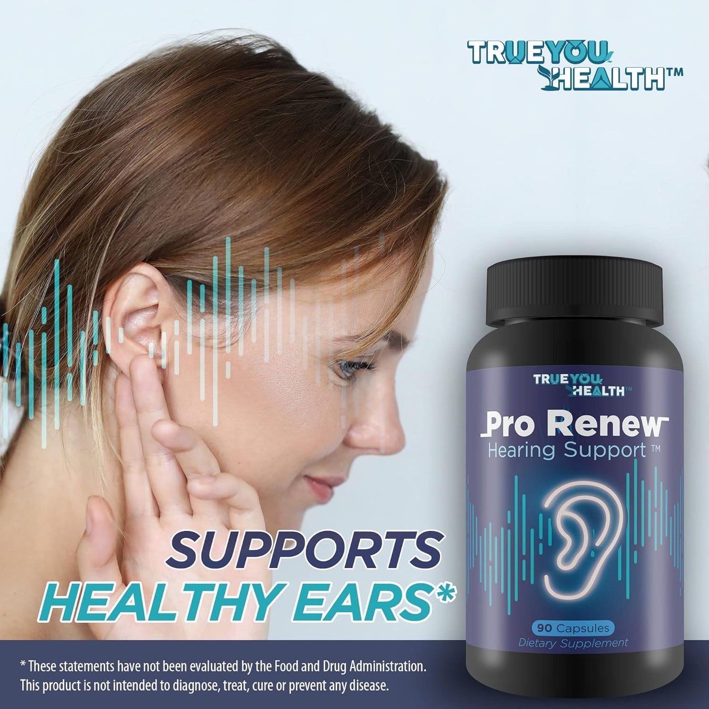 Advanced Hearing Formula with Vitamin D & Antioxidants for Inner & Middle Ear Health - Promotes Circulation & Healthy Hearing