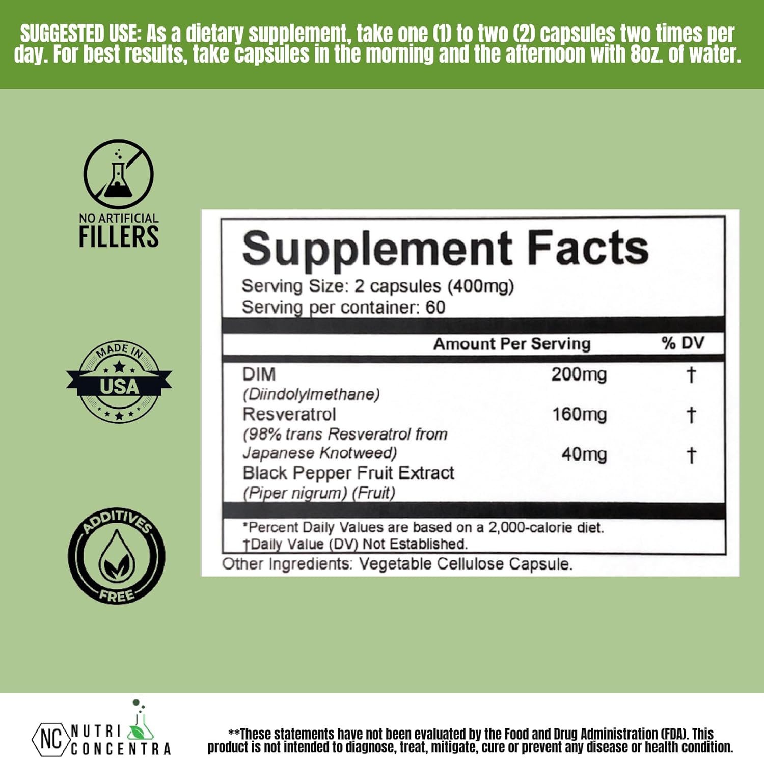 Advanced Herbs SRA Estrogen Blocker with DIM & Resveratrol - 120 Vegetarian Capsules for Hormonal Balance & Cellular Health