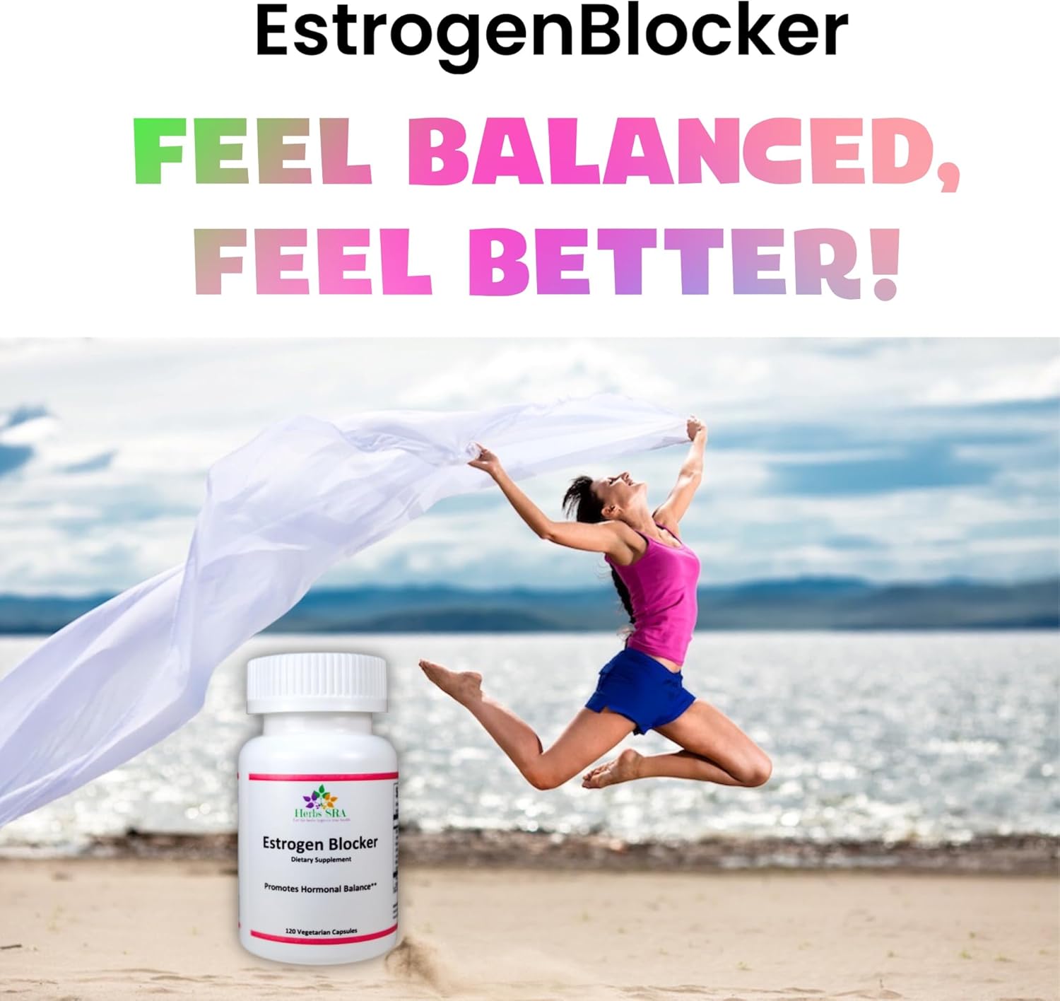 Advanced Herbs SRA Estrogen Blocker with DIM & Resveratrol - 120 Vegetarian Capsules for Hormonal Balance & Cellular Health
