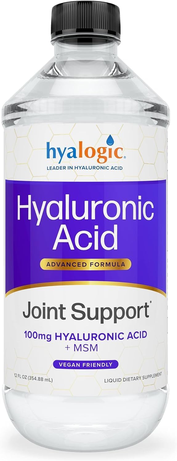 Advanced Hyaluronic Acid Joint Support Supplement with MSM - 12 oz - for Overall Joint Health in Women & Men