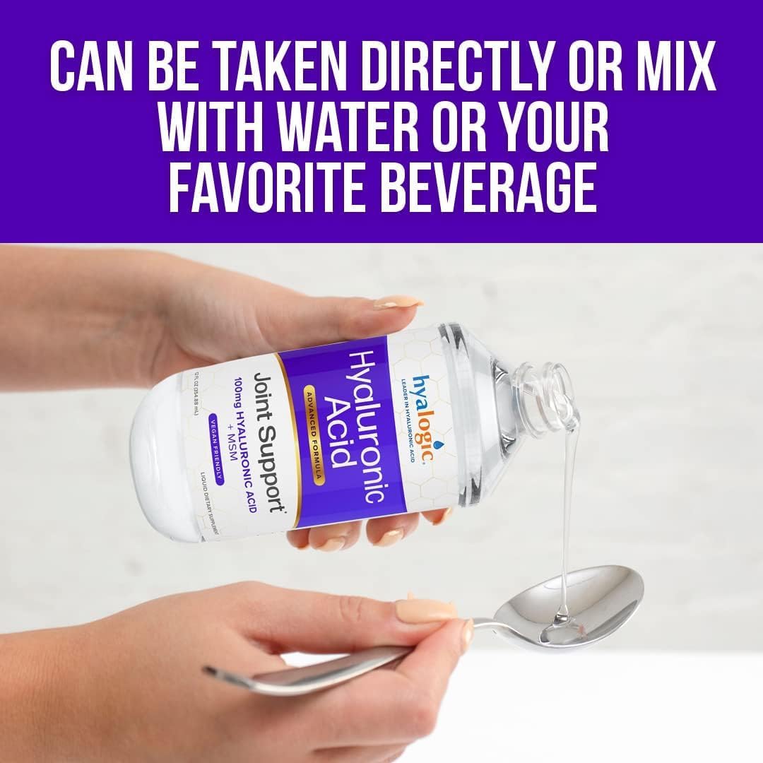 Advanced Hyaluronic Acid Joint Support Supplement with MSM - 12 oz - for Overall Joint Health in Women & Men