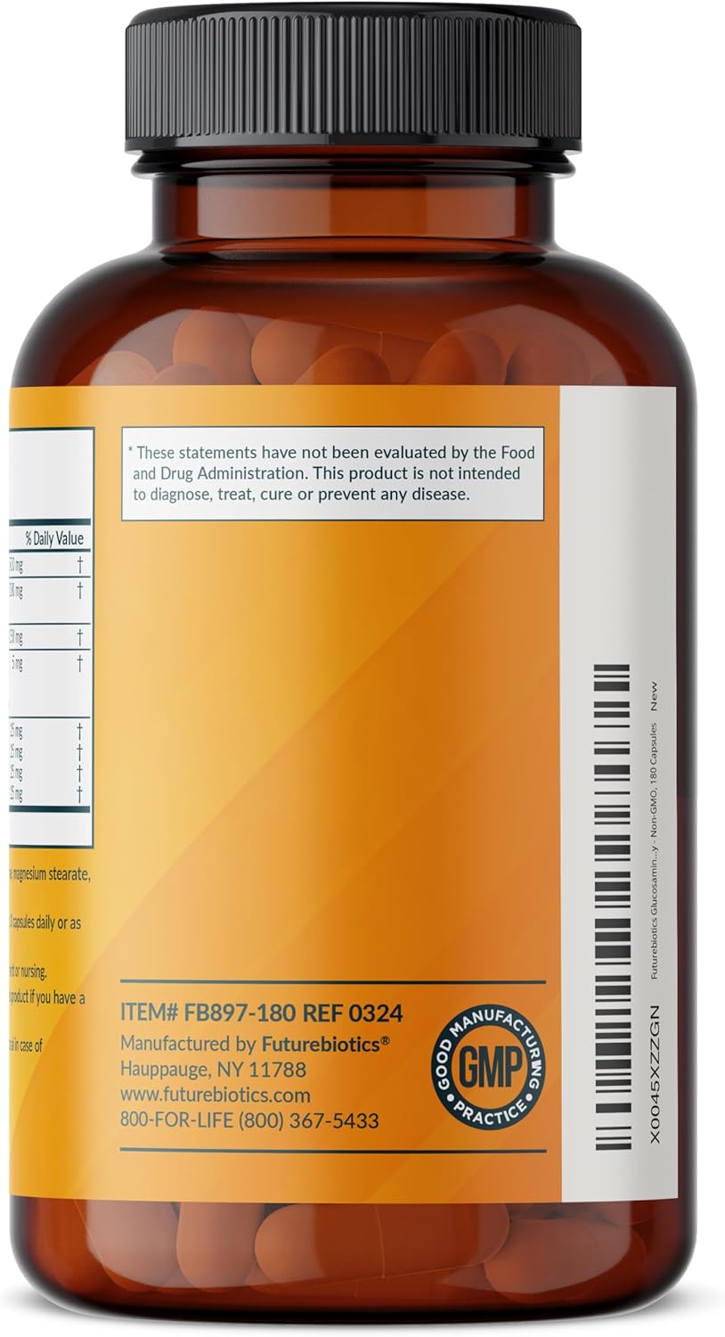 Advanced Joint Formula with Glucosamine, Chondroitin, Turmeric & MSM - 180 Capsules for Healthy Joints & Mobility