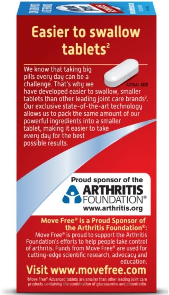 Advanced Joint Health Supplement Tablets with Glucosamine, Chondroitin, MSM & D3 - 320 Count