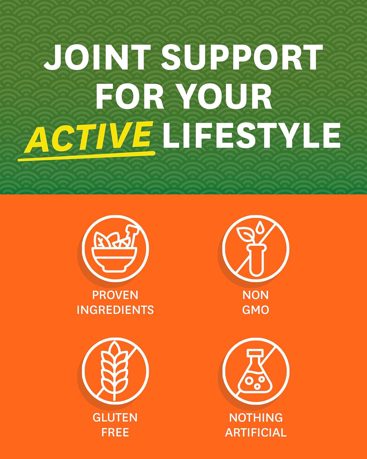 Advanced Joint Support Supplement with Glucosamine, Chondroitin, MSM, and Turmeric - Promotes Bone and Joint Flexibility - 90 Capsules