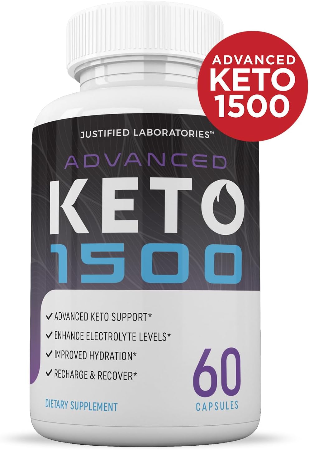 Advanced Keto 1500 Pills 3 Pack 1275MG - New Formula with Apple Cider Vinegar, Olive Oil, Green Tea - 180 Capsules